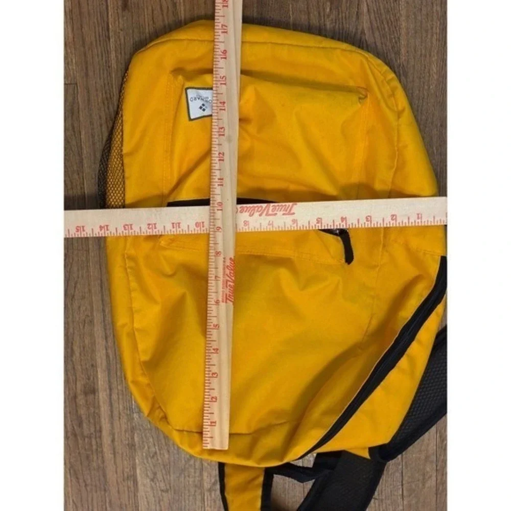 Est 2017 Mustard Yellow Canvas Backpack School Travel Bag